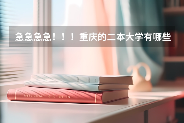 急急急急！！！重庆的二本大学有哪些？