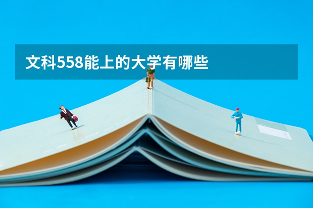 文科558能上的大学有哪些