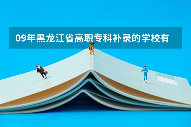 09年黑龙江省高职专科补录的学校有哪些 谁能告诉我啊  急死了  谢谢大家了