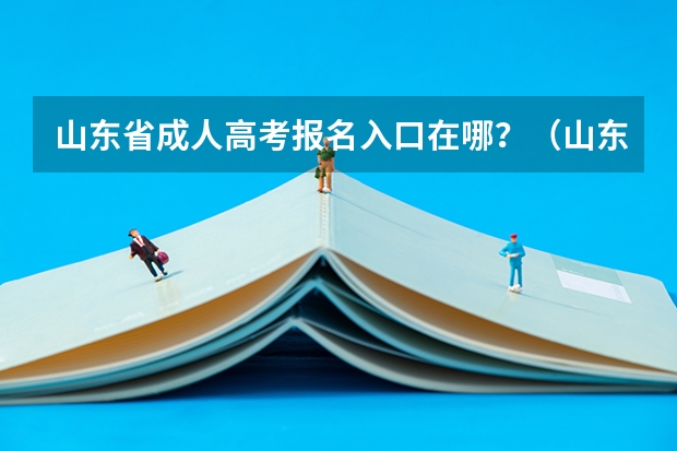 山东省成人高考报名入口在哪？（山东省征集志愿填报入口）