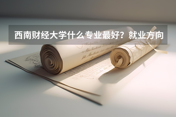 西南财经大学什么专业最好？就业方向是什么啊？最好已经年过几年的学哥学姐解答